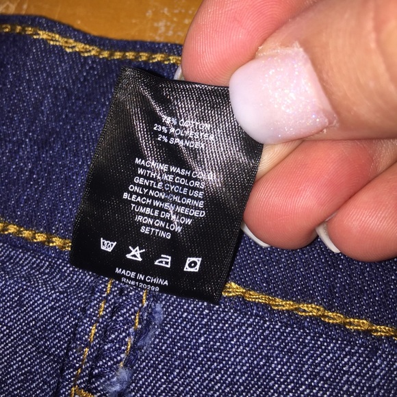 Plus Size Long Denim Skirt - Picture 2 of 2